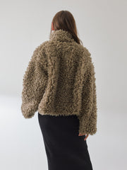 プードルフェイクファーブルゾン