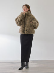 プードルフェイクファーブルゾン