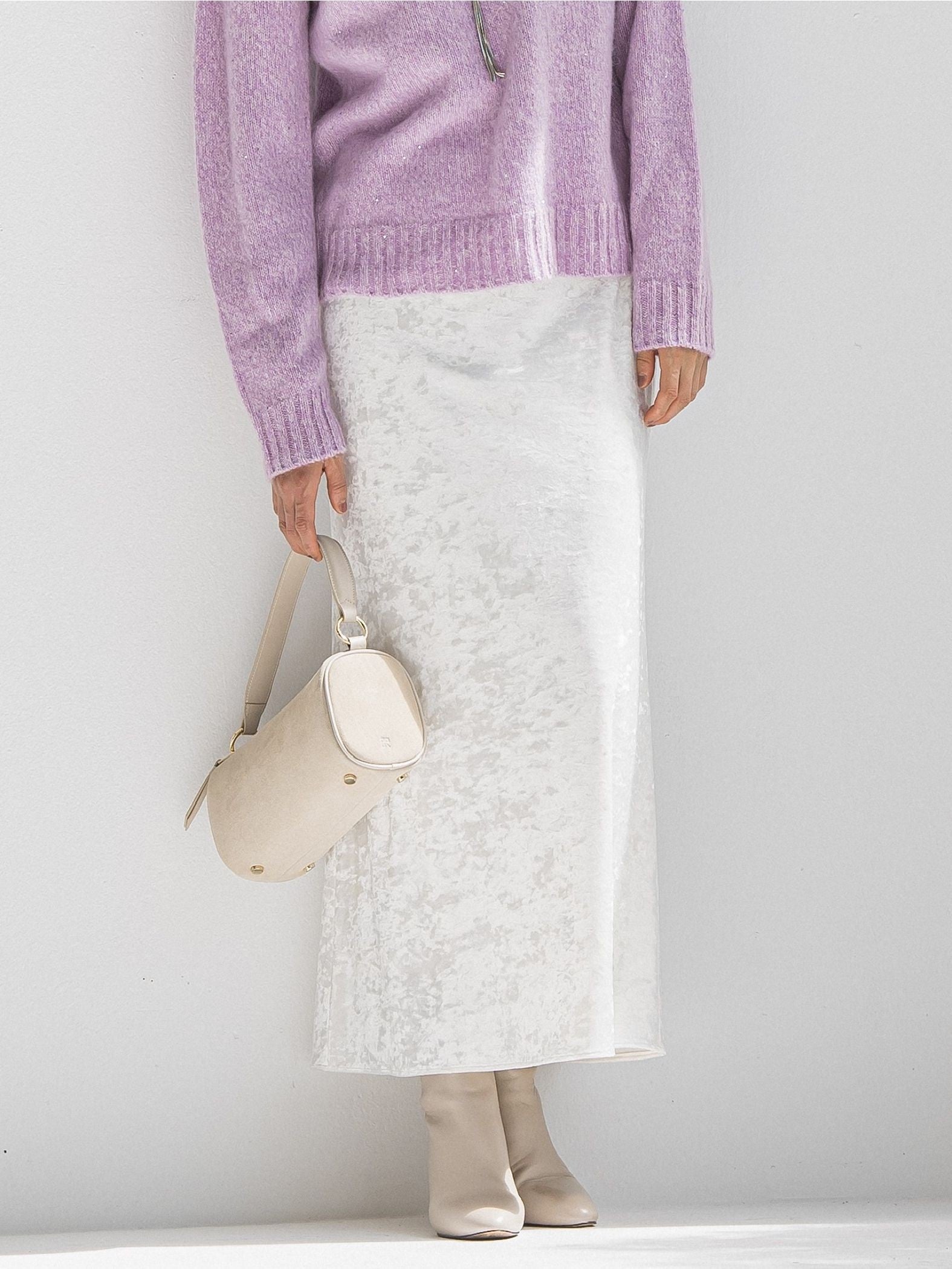 スノーベロアクラッシュスカート