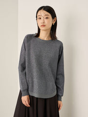 エアリーグリッターラウンドヘムニット≪手洗い可能≫