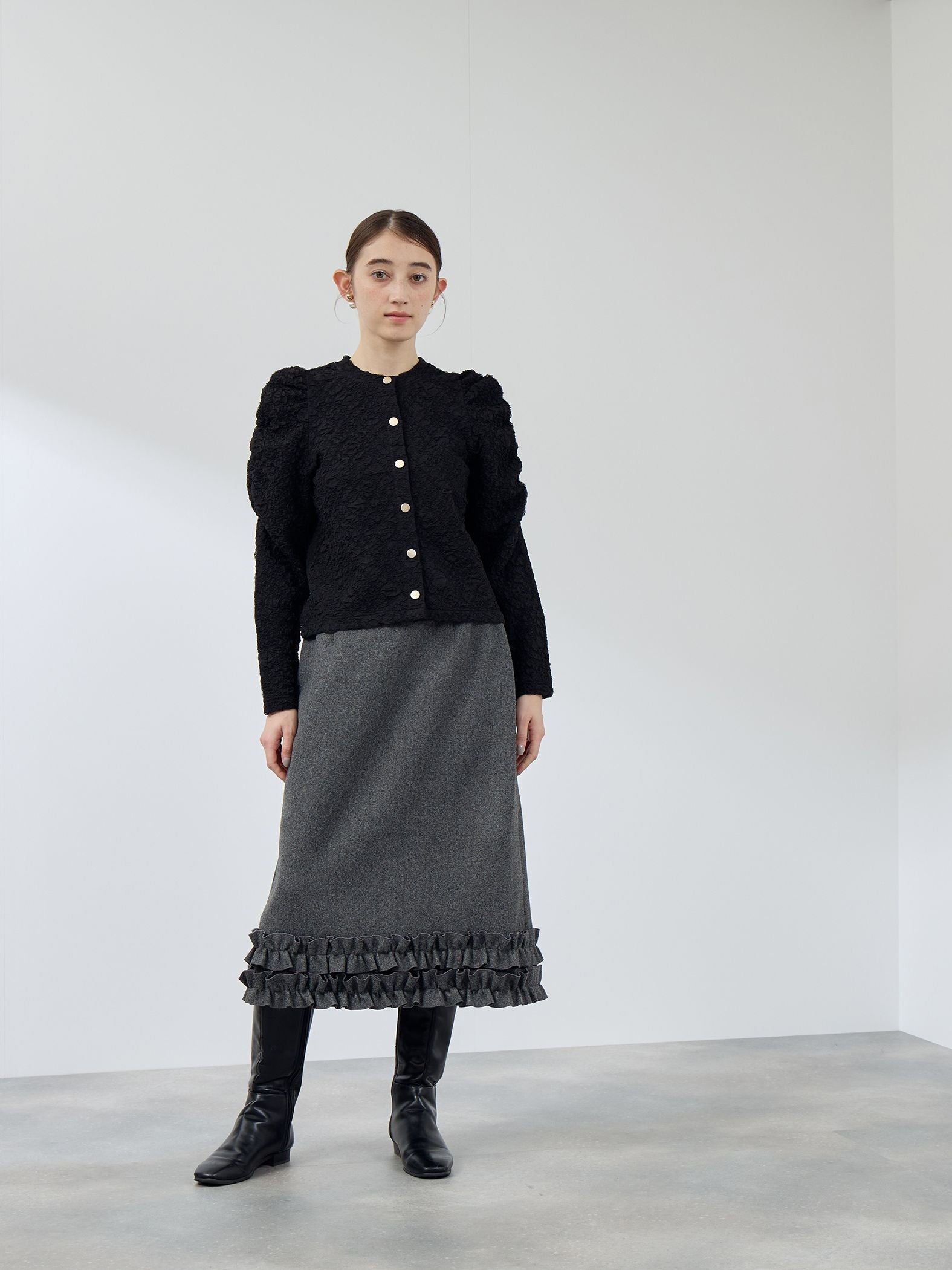 フクレチュールJQDカーディッシュジャケット≪手洗い可能≫