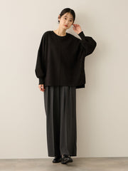 ウールライクストレッチ2タックパンツ≪手洗い可能≫