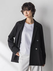 【えらべるSET UP】叶えるダブルブレストジャケット≪手洗い可能≫