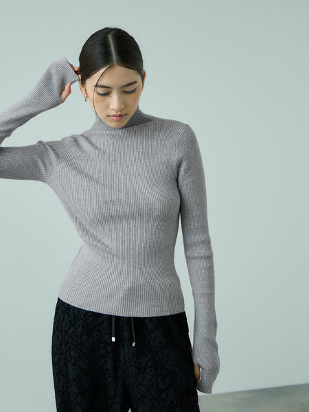 サムホールハイネックニットプルオーバー≪手洗い可能≫