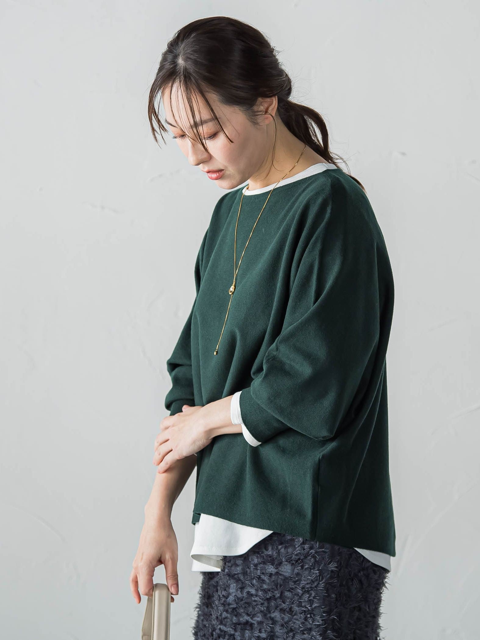 【WEB限定】エレカットドルマンニット