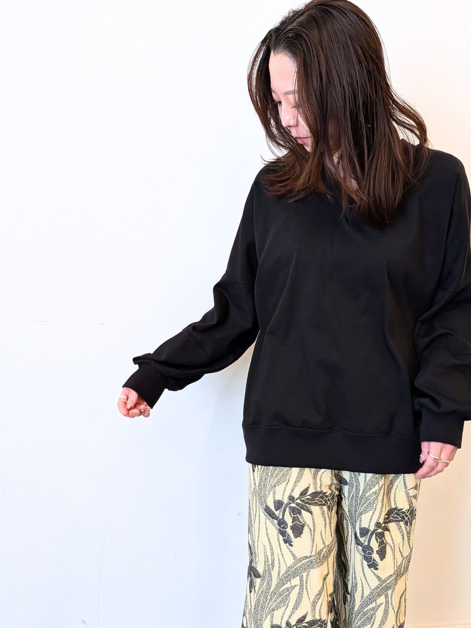 《予約販売》前後2WAY　cocoon sleeve tops 【日本製】