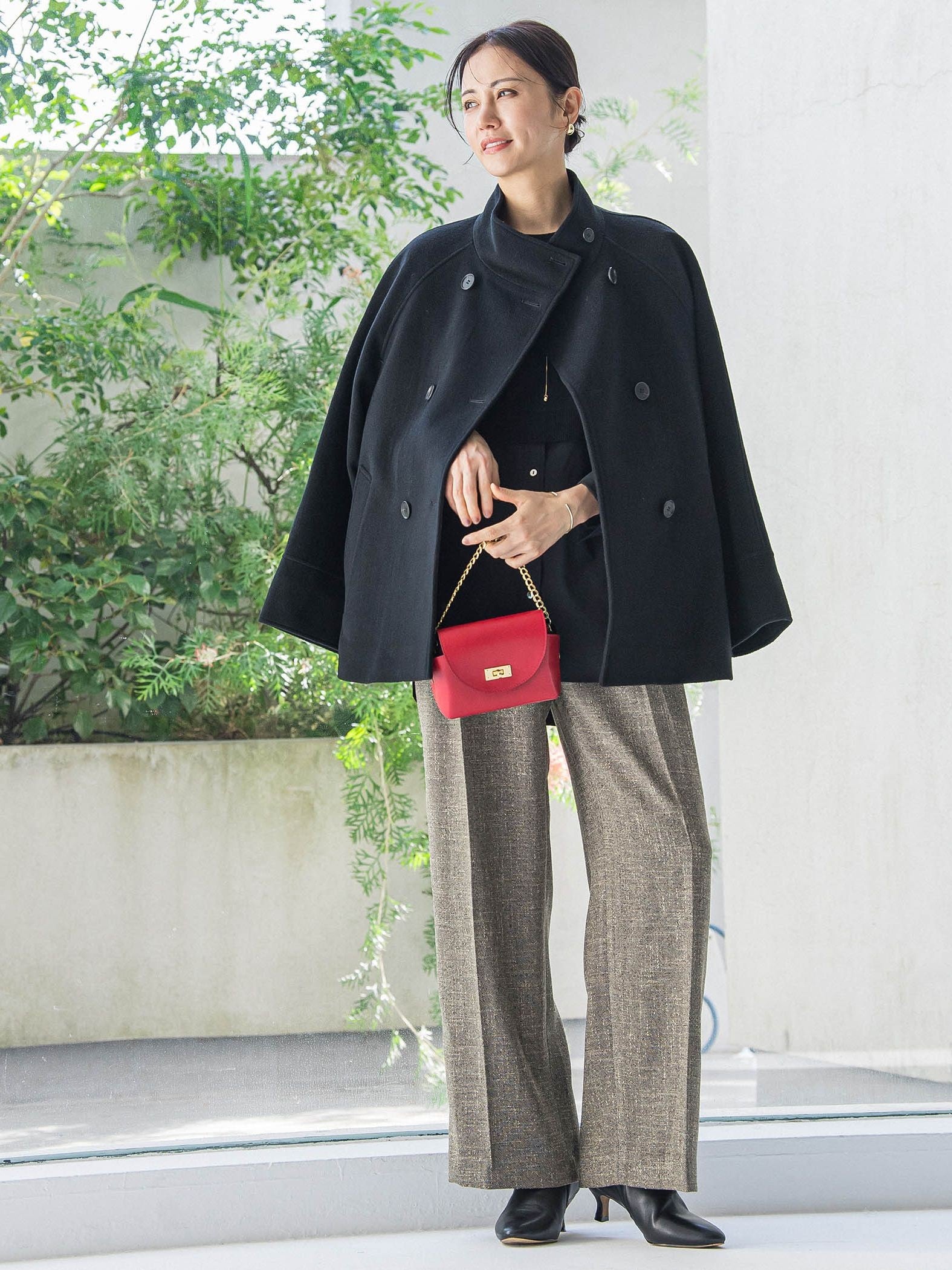 プレミアムウールカシミヤショートコート