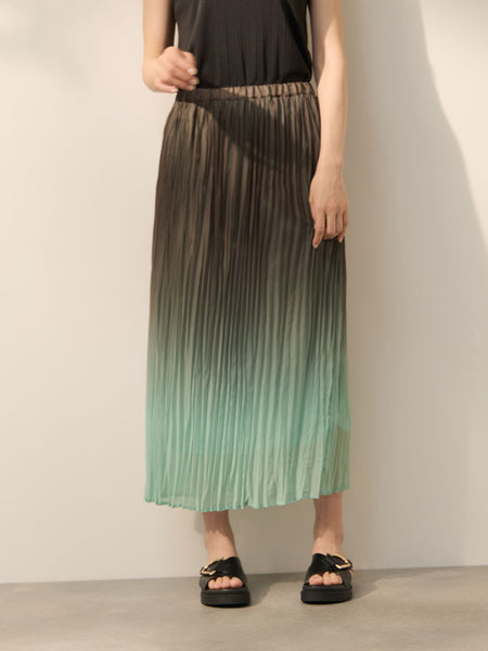 シフォングラデーションプリーツスカート