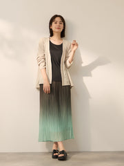シフォングラデーションプリーツスカート