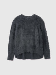 カーブヘムシャギーニットプルオーバー≪手洗い可能≫