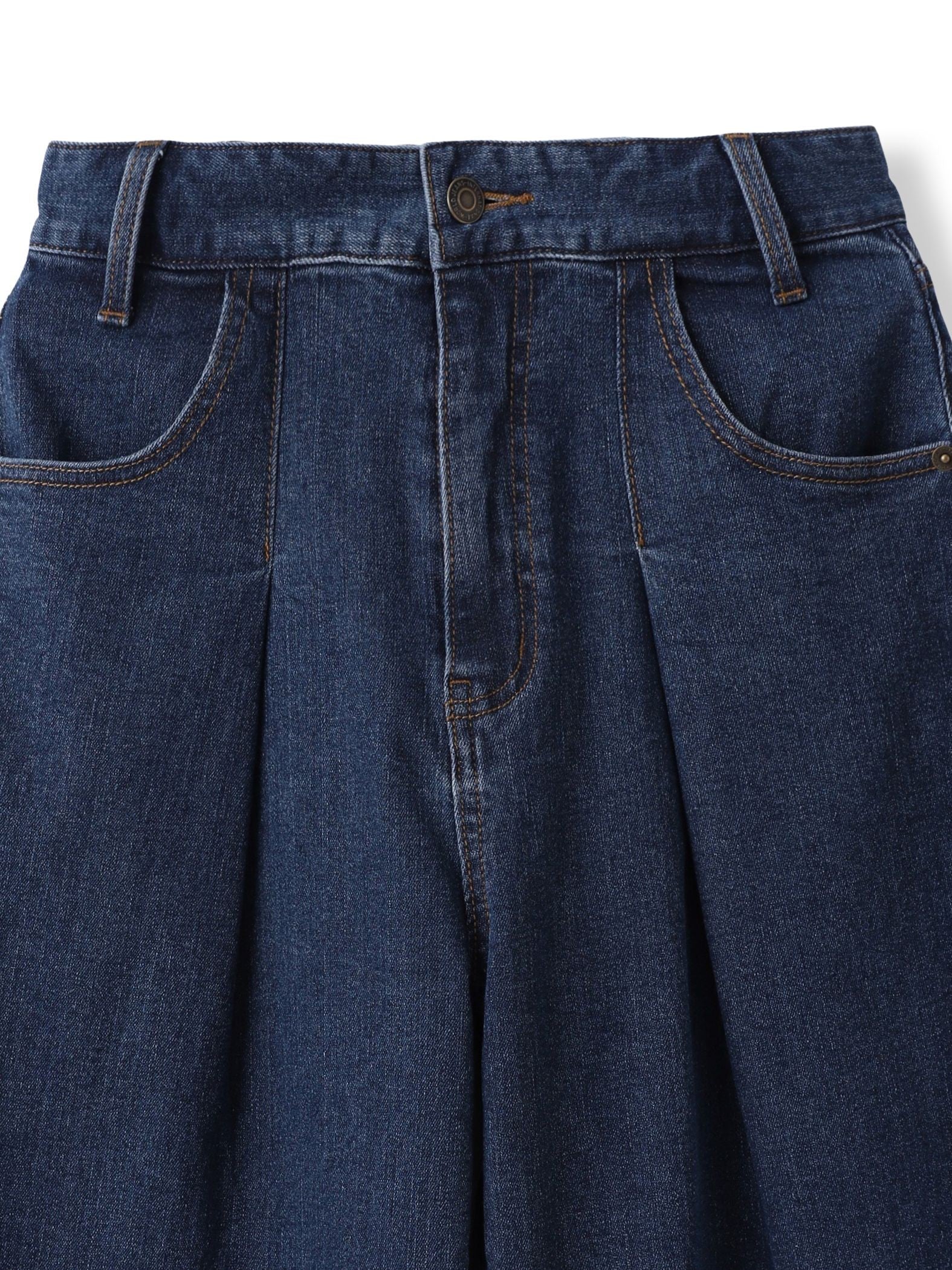 【WEB限定】365デニムパンツ ワイドシルエット≪洗える≫