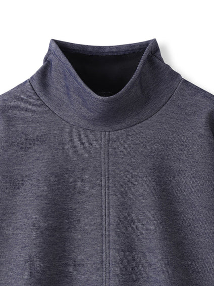 【WEB限定】裏毛布スタンドネックプルオーバー≪毛玉防止・ストレッチ≫