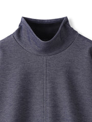 【WEB限定】裏毛布スタンドネックプルオーバー≪毛玉防止・ストレッチ≫