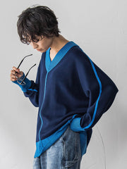 【新色追加】今日の気分で着回せるリバーシブルニット≪手洗い可能≫