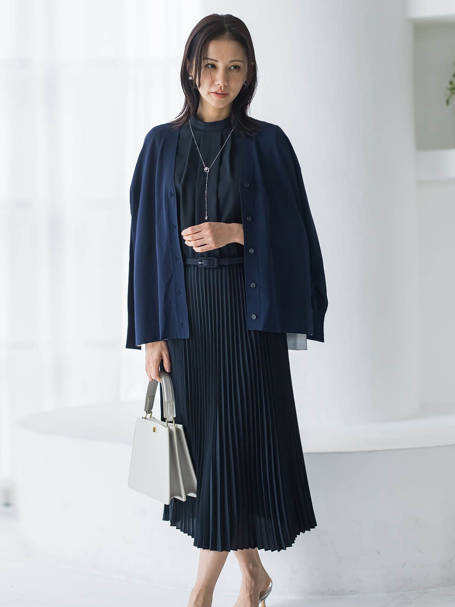 UVカットVネックカーディガン≪WEB限定11号あり≫