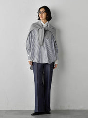 【WEB限定】”3コーデが叶う2点セット”ニット×シャツ≪手洗い可能≫