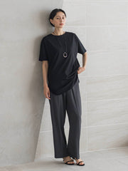【WEB限定】”細身パンツも怖くない”Tシャツチュニック