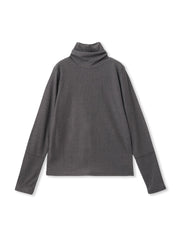 【カタログ掲載】メランジリブタートルネックプルオーバー