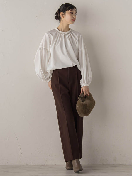 【新色追加】両面起毛ストレッチパンツ≪洗濯機で洗える≫