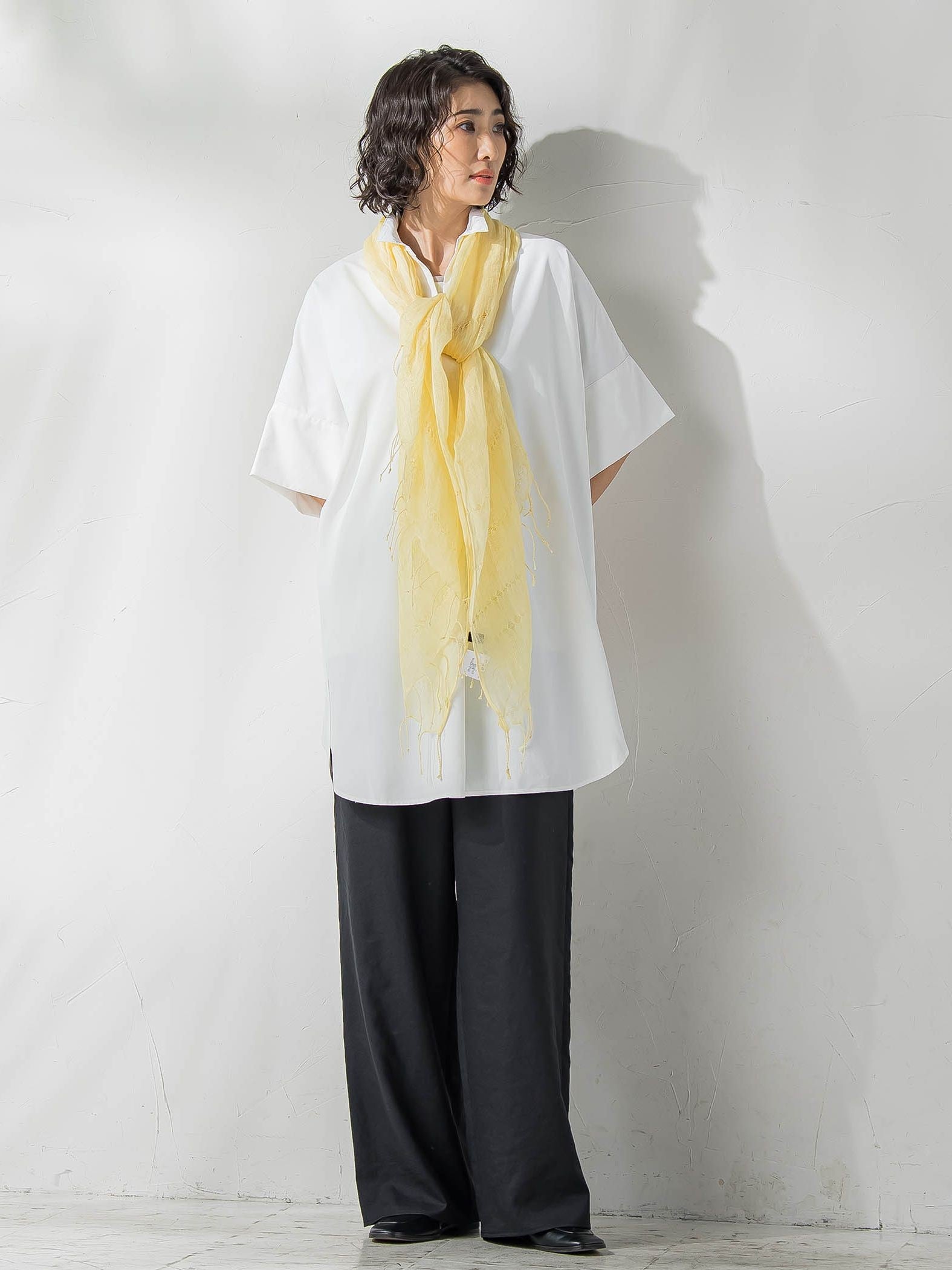 【WEB限定】チュニックシャツ≪手洗い可能≫