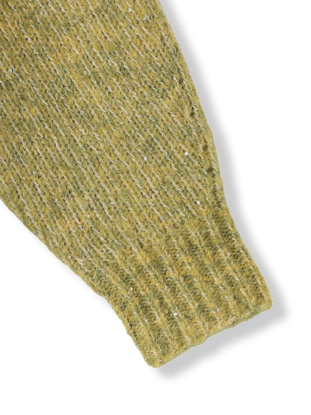 ラメスパンコールクルーネックニット≪手洗い可能≫