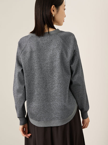 エアリーグリッターラウンドヘムニット≪手洗い可能≫