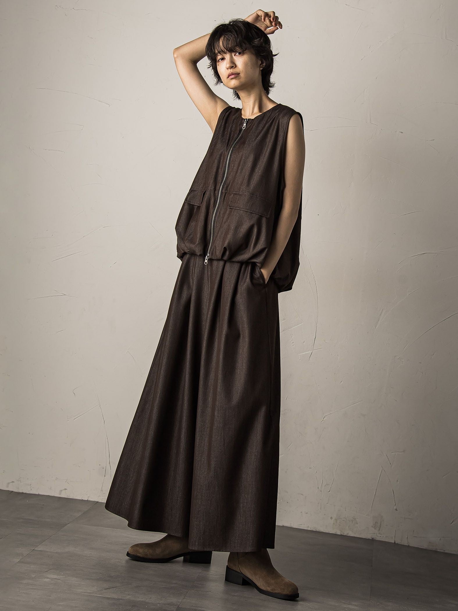 【新色追加】フレアヘムキュロットパンツ≪洗濯機で洗える≫