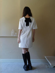 Back Ribbon shaggy One-Piece≪手洗い可能≫