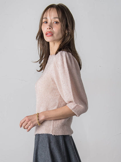 ラメシャギーニット≪手洗い可能≫