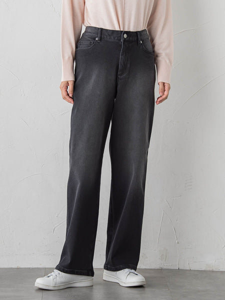 ”暖かさも洒落感も”裏起毛デニム