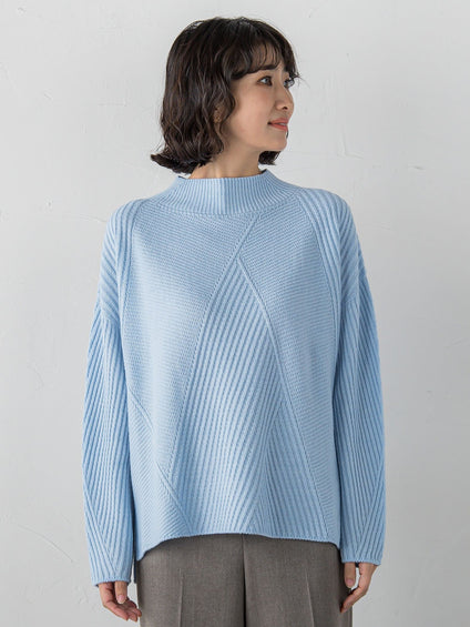 ヘリンボーンニット