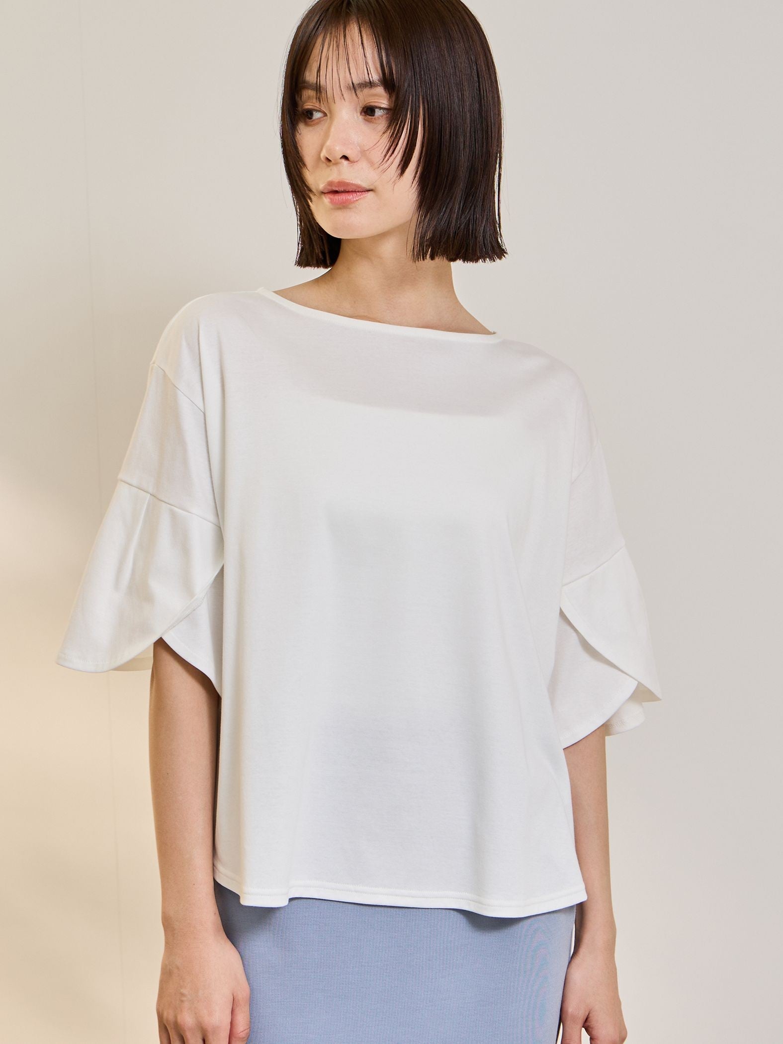 《予約》【連休。涼。軽やかに。】デザイン袖Tシャツ《接触冷感》