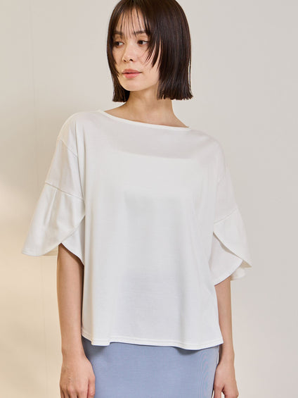 《予約》【連休。涼。軽やかに。】デザイン袖Tシャツ《接触冷感》