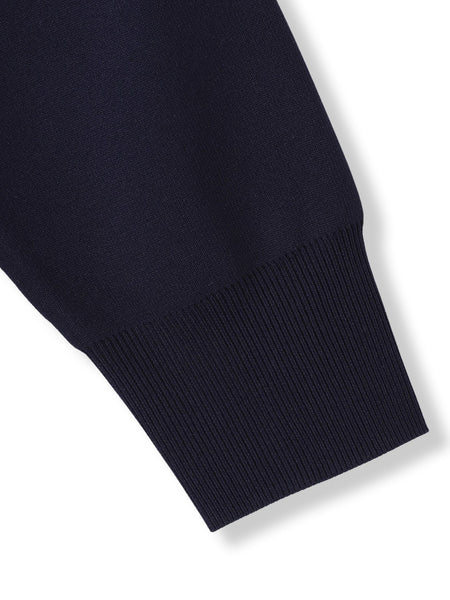 襟付きスキッパーニットプルオーバー