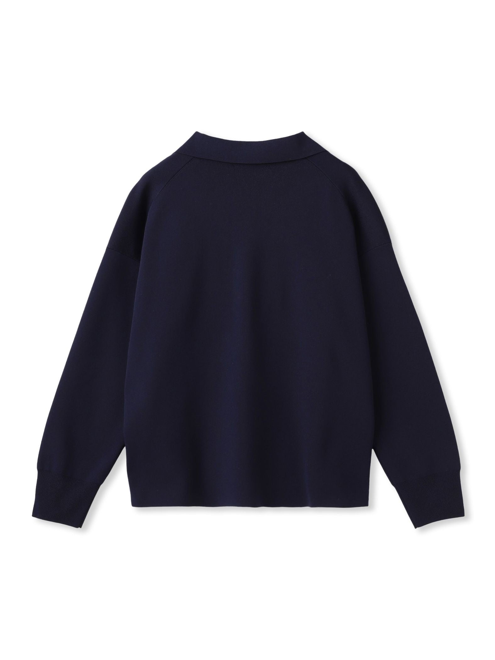 襟付きスキッパーニットプルオーバー