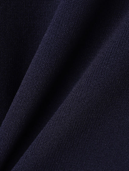 襟付きスキッパーニットプルオーバー