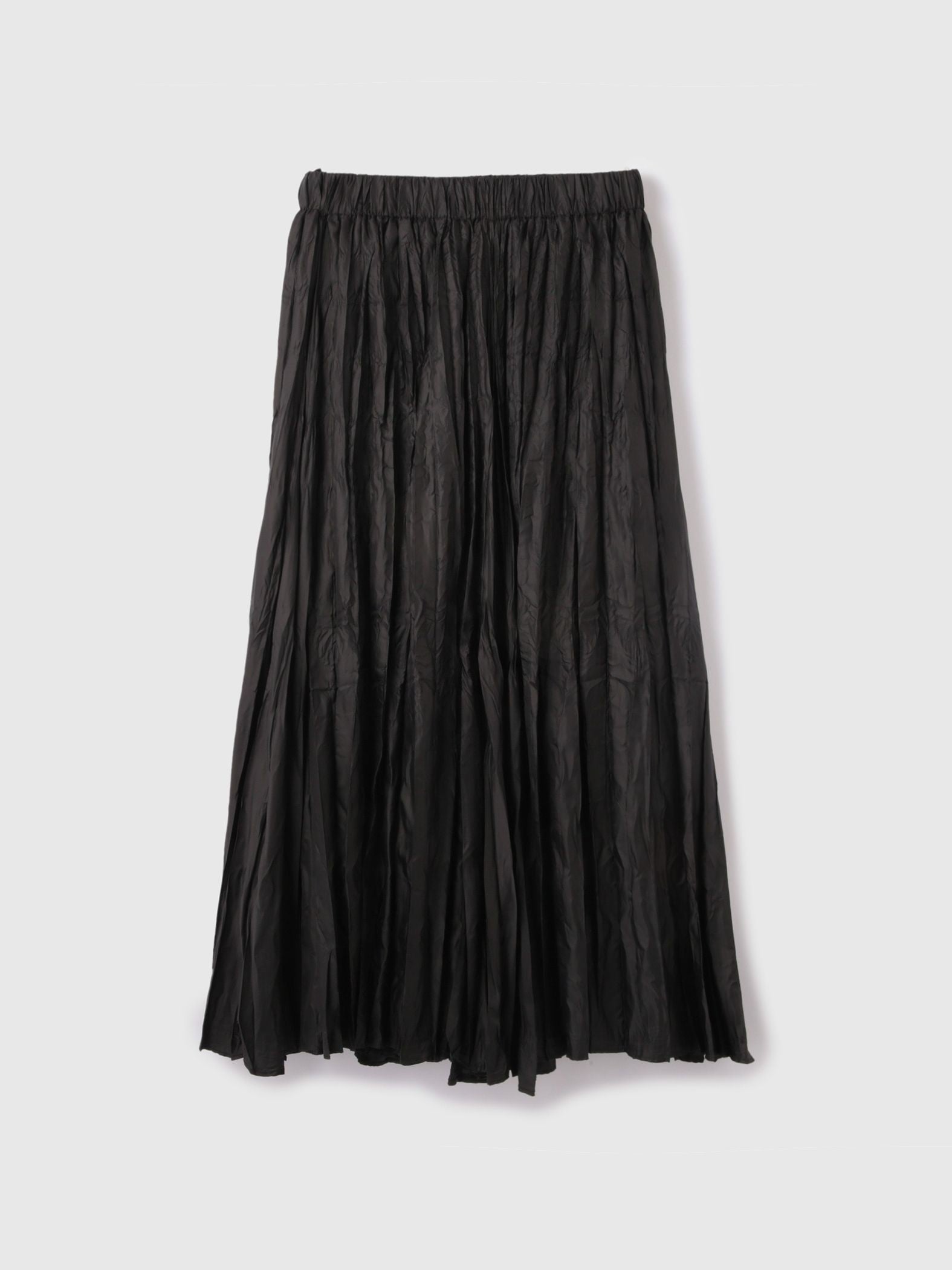 ワッシャーマットサテンプリーツスカート≪手洗い可能≫