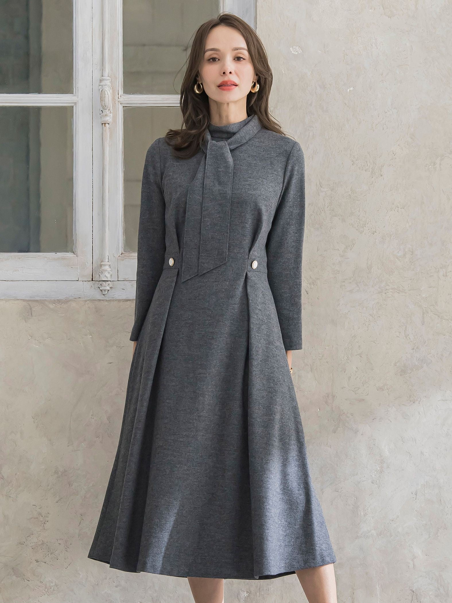 ルミナリー圧縮スムースワンピース