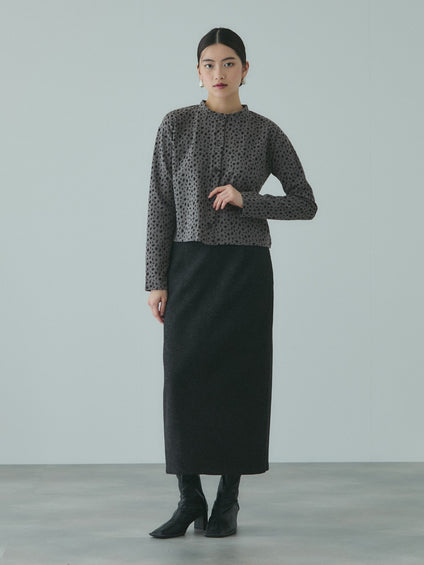 アニマル柄カーディガン≪手洗い可能≫