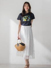 レモンプリントTシャツ