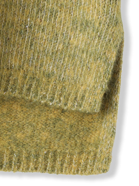 ラメスパンコールクルーネックニット≪手洗い可能≫