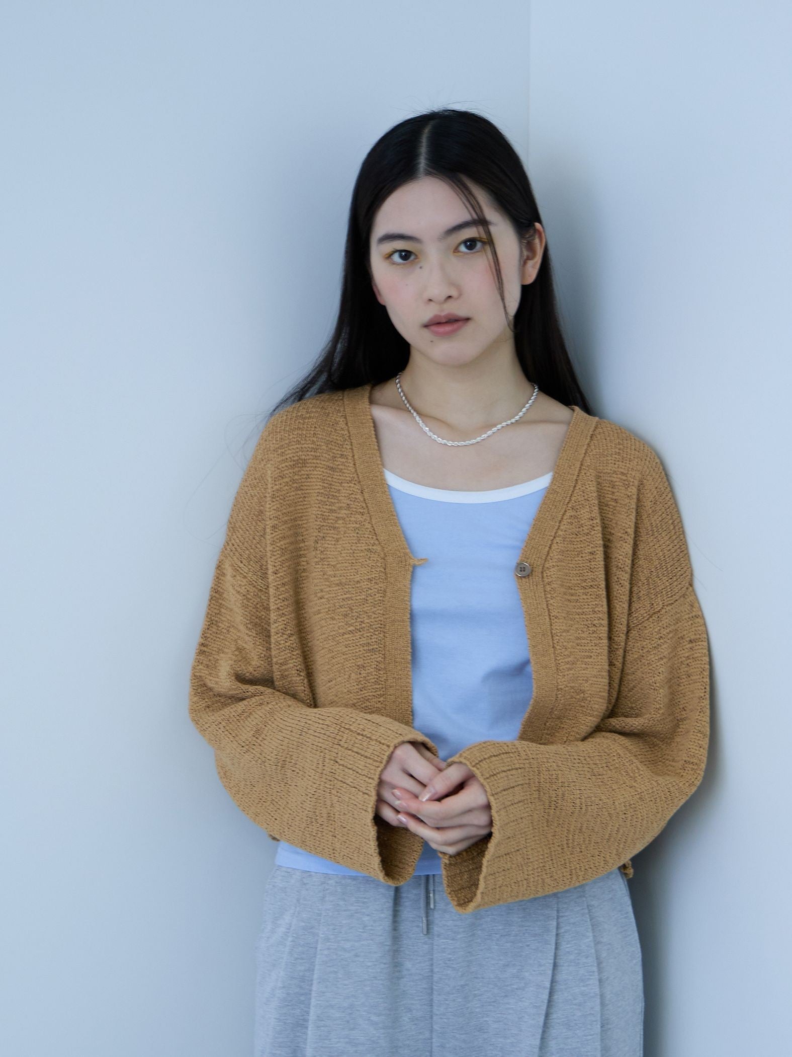 バイカラーパイピングタンクトップ