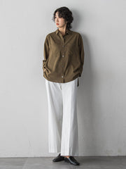 【WEB限定/+5cm丈長め】シェルタリングワイドパンツ