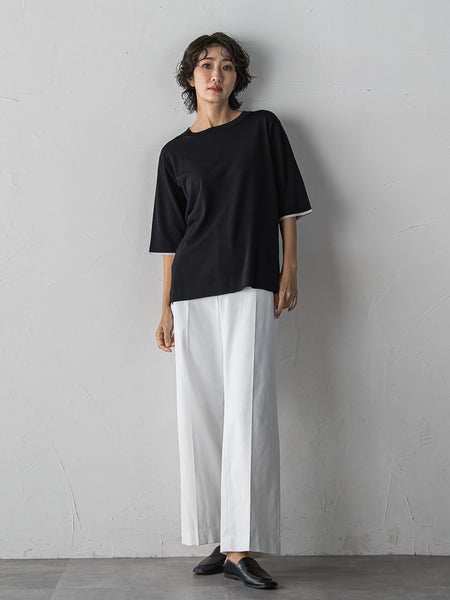 【WEB限定/+5cm丈長め】シェルタリングワイドパンツ