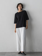 【WEB限定/+5cm丈長め】シェルタリングワイドパンツ