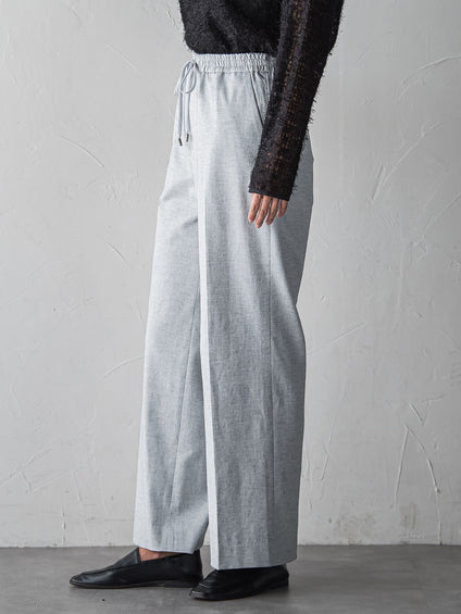 【WEB限定/+5cm丈長め】シェルタリングワイドパンツ