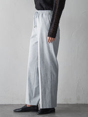 【WEB限定/+5cm丈長め】シェルタリングワイドパンツ