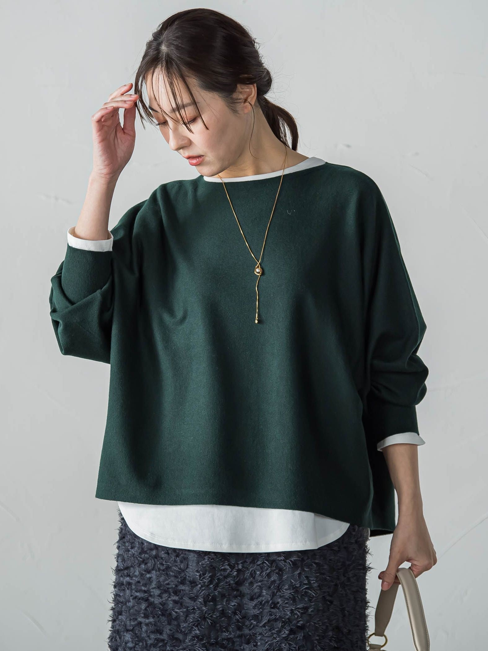 【WEB限定】エレカットドルマンニット