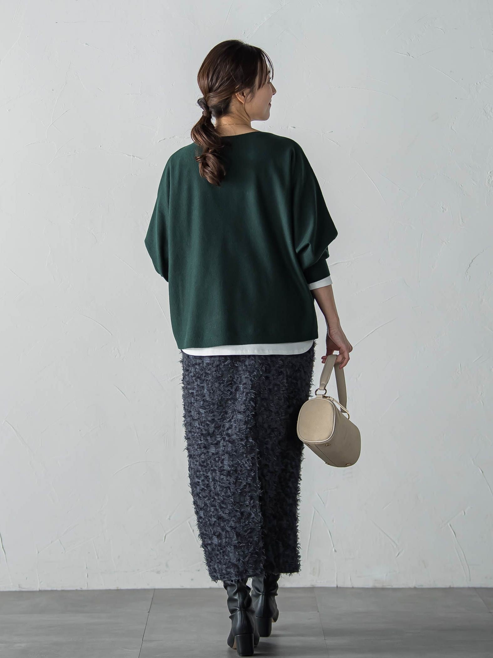 【WEB限定】エレカットドルマンニット