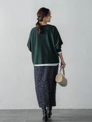 【WEB限定】エレカットドルマンニット